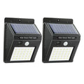 Aplique de pared LED con sensor de movimiento y carga solar para exteriores
