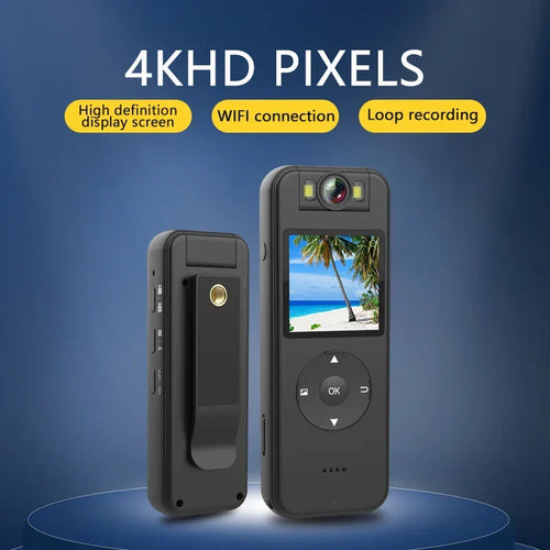 Grabadora de videocámara HD 4K de visión nocturna para aplicación de la ley