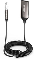 UGREEN Receptor Bluetooth 6.0 Jack AUX Adaptador USB Bluetooth Coche Gris