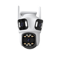 Cámara de seguridad WiFi para exteriores de 6K HD con tres lentes