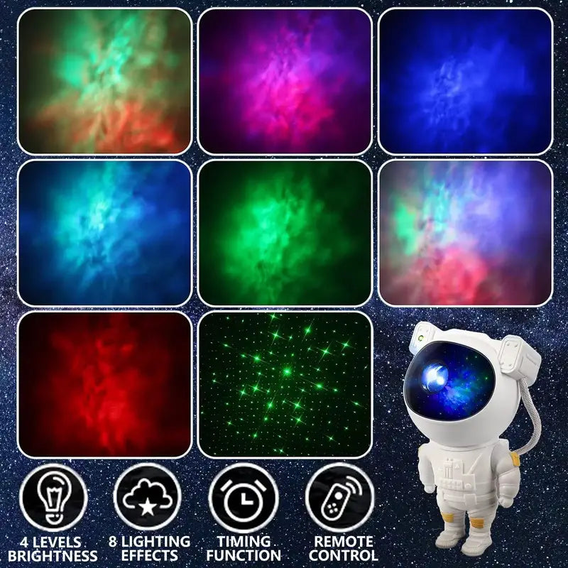 Luz Nocturna Proyector de Estrellas Astronauta