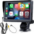 Compatible for Inalámbrico Carplay Android Auto 7" Portátil Estéreo Auto Monitor De Pantalla Táctil HD Radio Para Automóvil Con Bluetooth Mirrorlink Transmisor FM Puerto De Tarjeta AUX/USB/TF