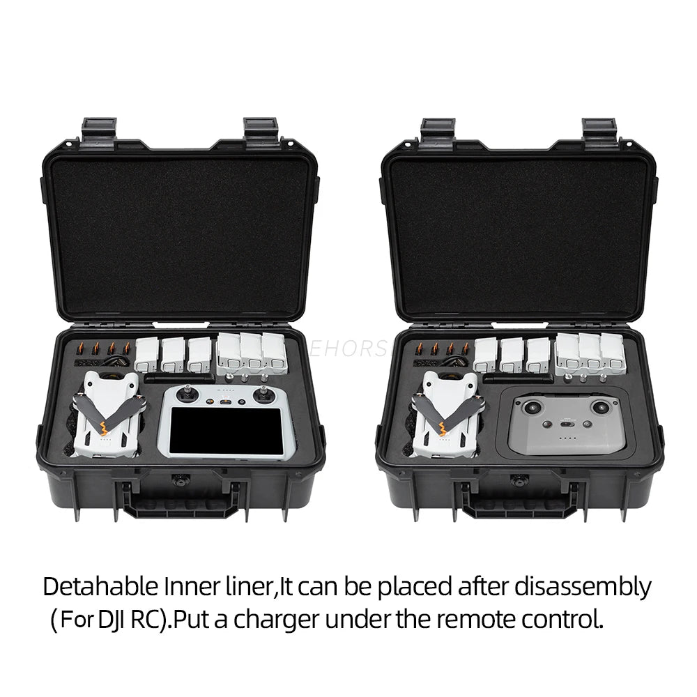 Storage Case for  Mini 4/3/3 Pro/Mini 2 2 SE Portable Suitcase Hard Case Explosion-Proof Box for  RC/RC 2/N2/N1Control