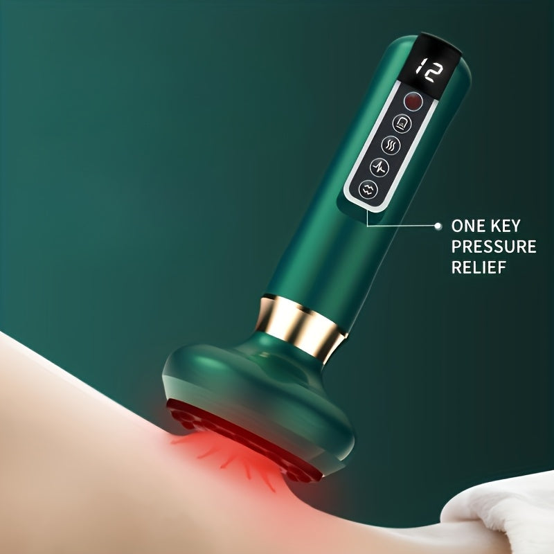 Herramienta de masaje Gua Sha recargable por USB de 6 velocidades